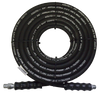 3/8" x 25' Black 4000 PSI General Purpose Male NPT Solid/Swivel Pressure Wash Hose Assembly  PW2A-6-25