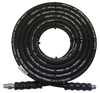 3/8" x 50' Black 4000 PSI General Purpose Male NPT Solid/Swivel Pressure Wash Hose Assembly  PW2A-6-50