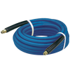 3/8" x 35' Blue 4000 PSI Non-Marking Male NPT Solid/Swivel Pressure Wash Hose Assembly  PW3A-6-35