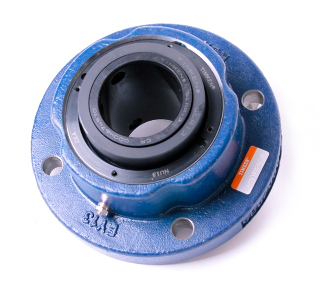 55mm Timken QAFYP Round Shallow Pilot Flange Block - Concentric Shaft Collar - Double Lip Viton Seals - Fixed  QAFYP11A055SC