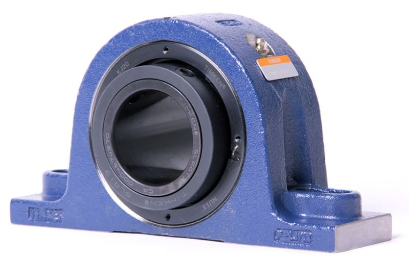 2-7/16" Timken QAPL Two Bolt Pillow Block - Concentric Shaft Collar - Double Lip Viton Seals - Float  QAPL13A207SEC