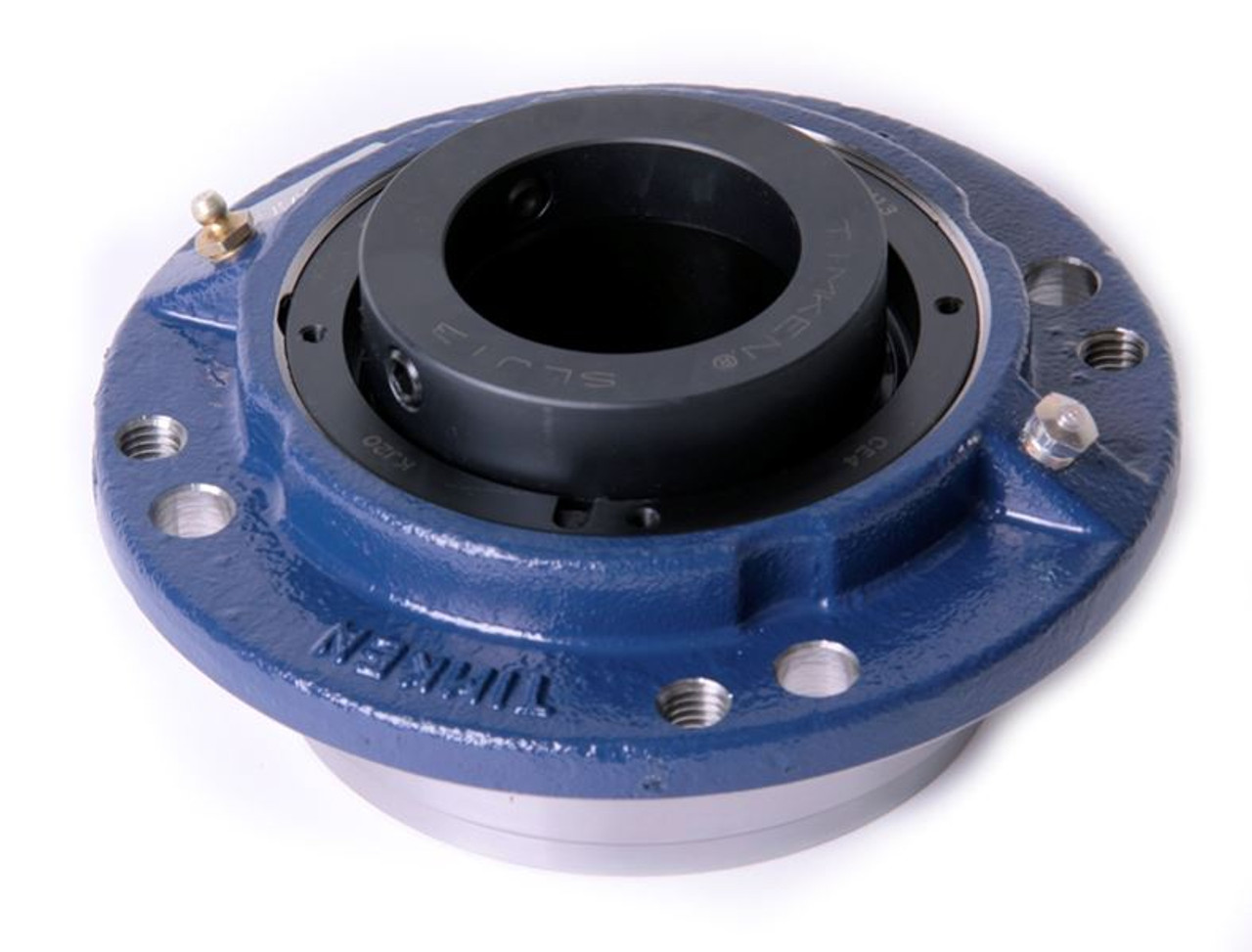 1-7/16" Timken QMCW Round Deep Pilot Flange Block - Eccentric Locking Collar - Triple Lip Nitrile Seals - Fixed  QMCW08J107SM