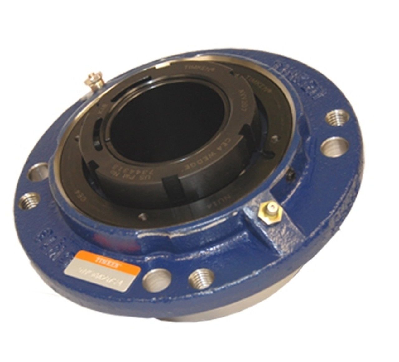 70mm Timken QVCW Round Pilot Flange Block - Single V-Lock® - Triple Lip Viton Seals - Fixed  QVCW16V070SN