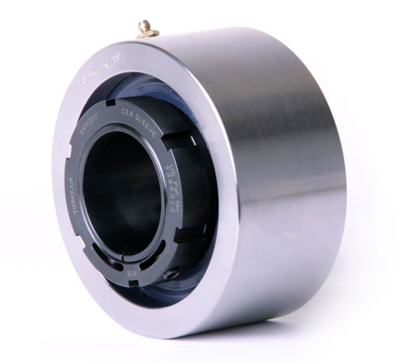 70mm Timken QVMC Cartridge Bearing Block - Single V-Lock® - Triple Lip Urethane Seals - Fixed  QVMC17V070SO