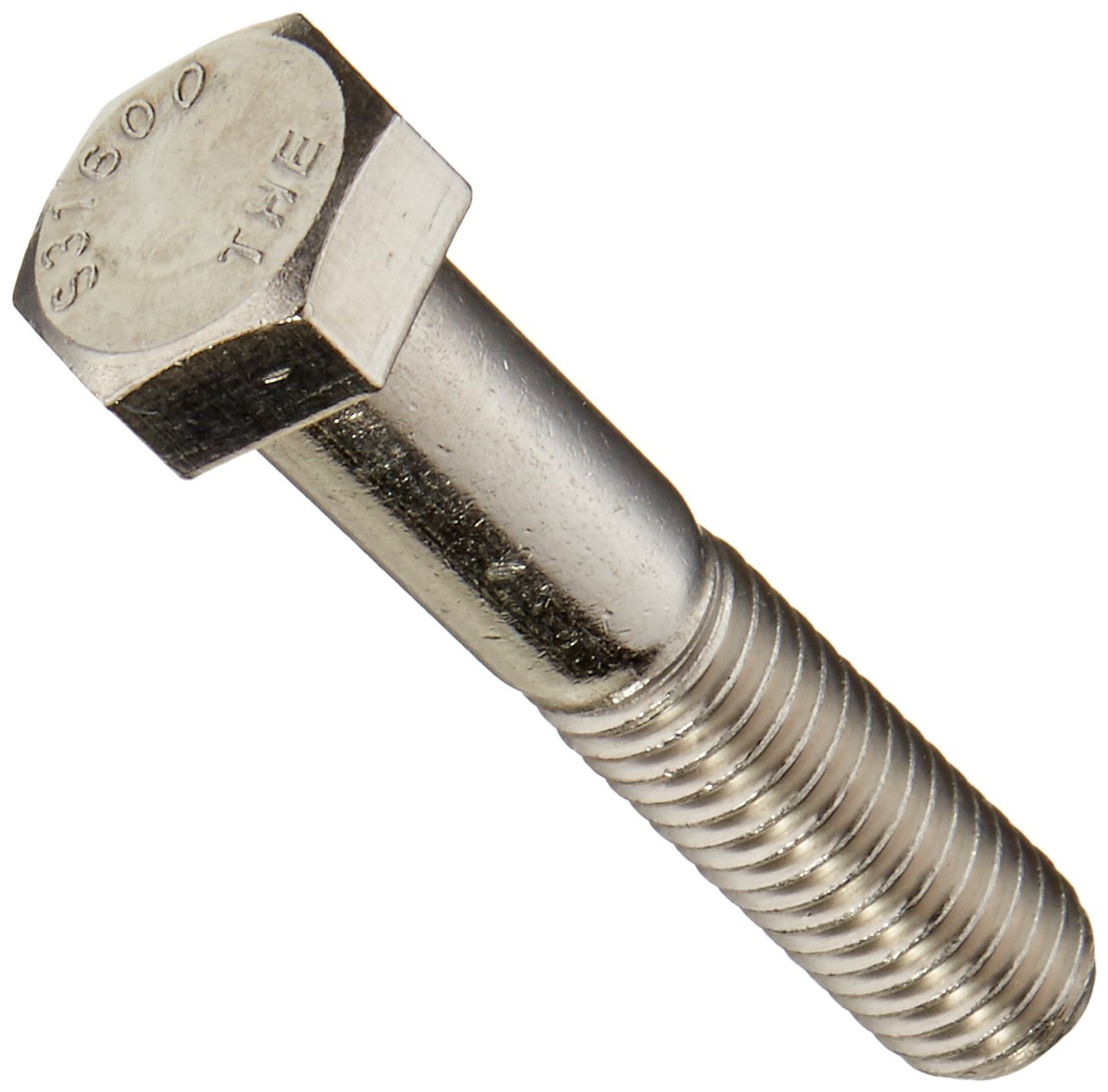 1/4"-20 UNC Hexagon Head Cap Screw - 316 Stainless  401002 - 401034