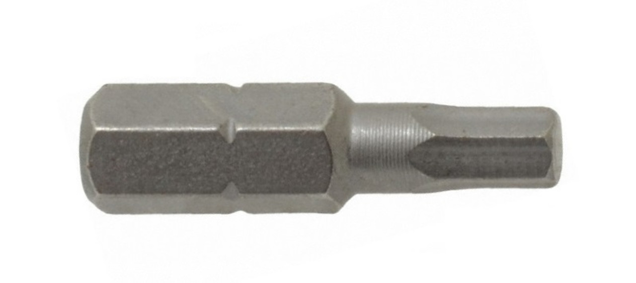 Hex Insert Bit 7/64 x 1" Plain Finish  78501