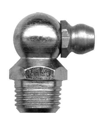 1/4-28" x .69" Steel Male UNF 90° Grease Nipple  GN-911