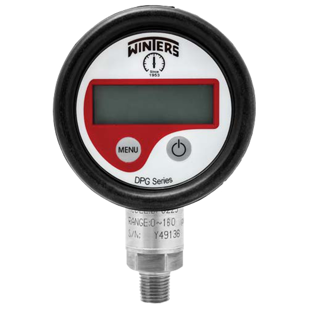 0-600 PSI  - 2-1/2" Digital LCD - Rubberized ABS Case - Stainless Stem Mount - Pressure Gauge  PG-600DS25