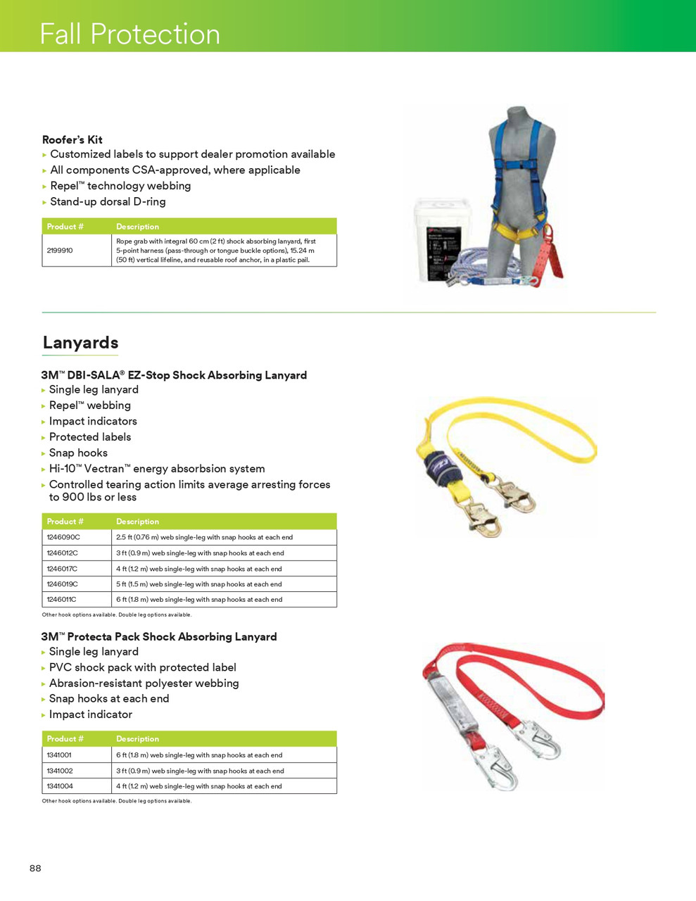 Protecta® PRO® Shock Absorbing Lanyard 6'  1341001