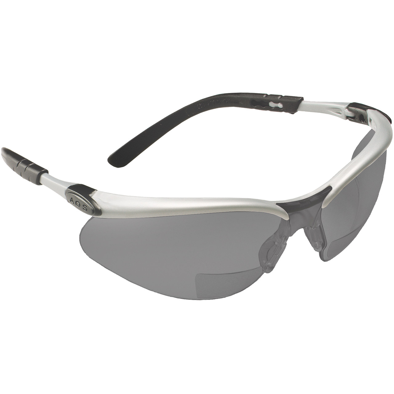 BX® Readers Safety Glasses w/Grey Smoke Lens +1.5 Diopter  11377-00000-20