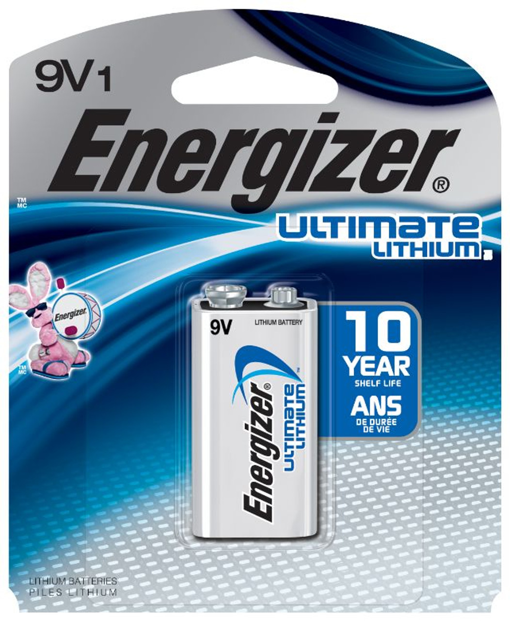 9V Ultimate Lithium® Battery (1/pk)    L522BP
