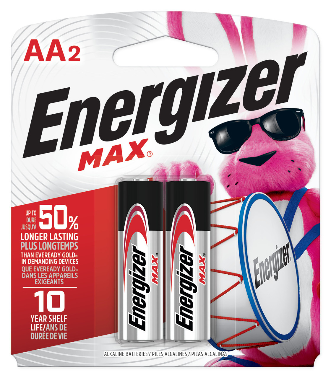 AA 1.5V MAX® Alkaline Battery (2/pk)    E91BP2