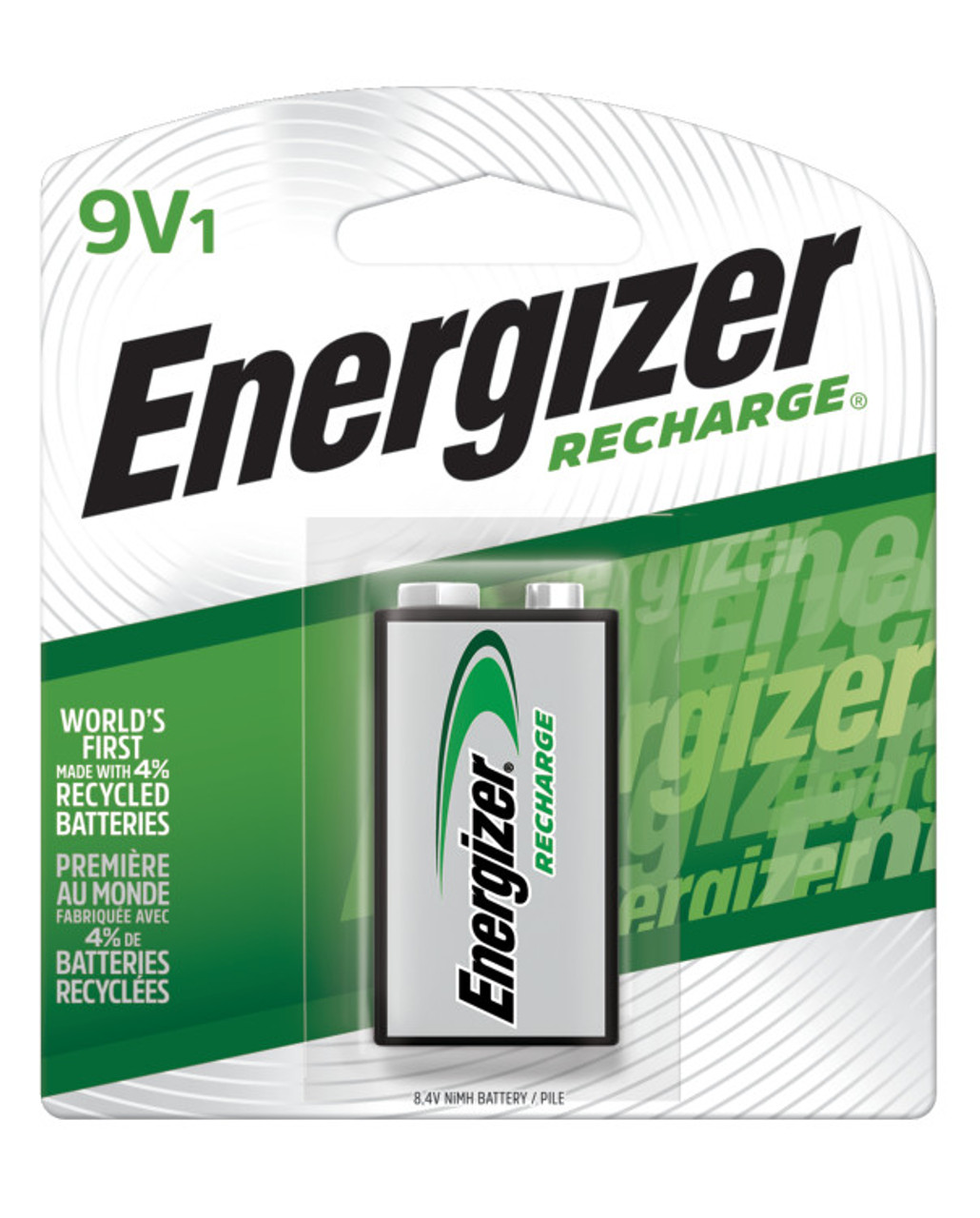 9V Recharge® Rechargeable Battery (1/pk)    NH22NBP