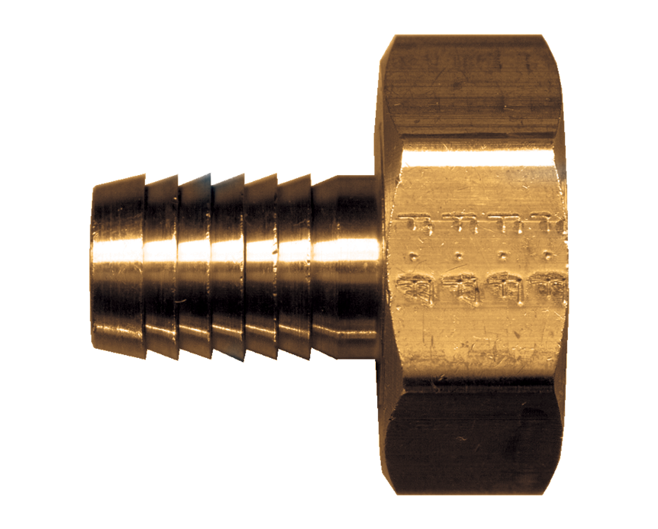 3/4"-11.5 x 1/2" Brass Female Water Hose Swivel - Hose Barb  195-8