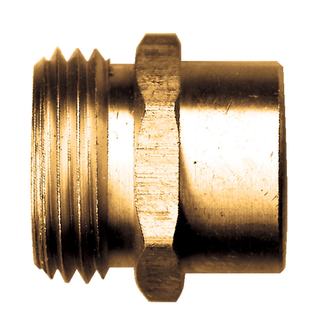 3/4"-11.5 x 1/4" Brass Male Water Hose - Female NPT Coupler  197-B