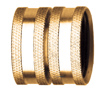 3/4"-11.5 Brass Dual Female Water Hose Swivel Coupler  203-W