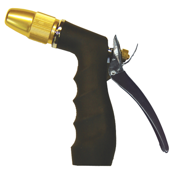 3/4"-11.5 Pistol Grip Adjustable Brass Tip Water Hose Spray Nozzel  GHN-BN