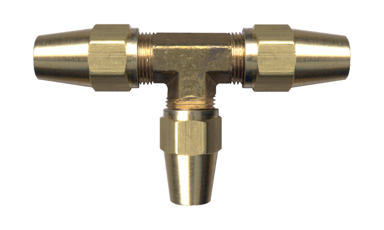 3/8" Brass DOT Metal Line Compression Tee  1164-6