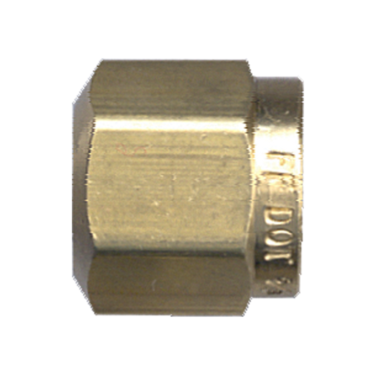 3/8" Brass DOT Poly Line Compression Nut  1461-6