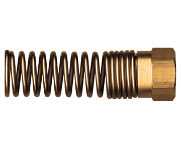 1/2" Brass DOT Air Brake Hose Compression Nut w/Spring Guard  1494-8