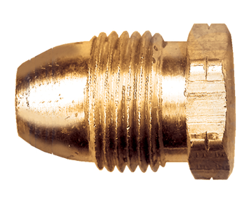 .885"-14 Brass POL (CGA510) Propane Sealing Plug  2010