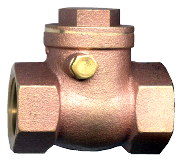1-1/4" Bronze Female NPT Swing Check Valve  293-J