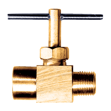 1/4" Brass Female NPT - Male NPT Needle Valve  3120-B