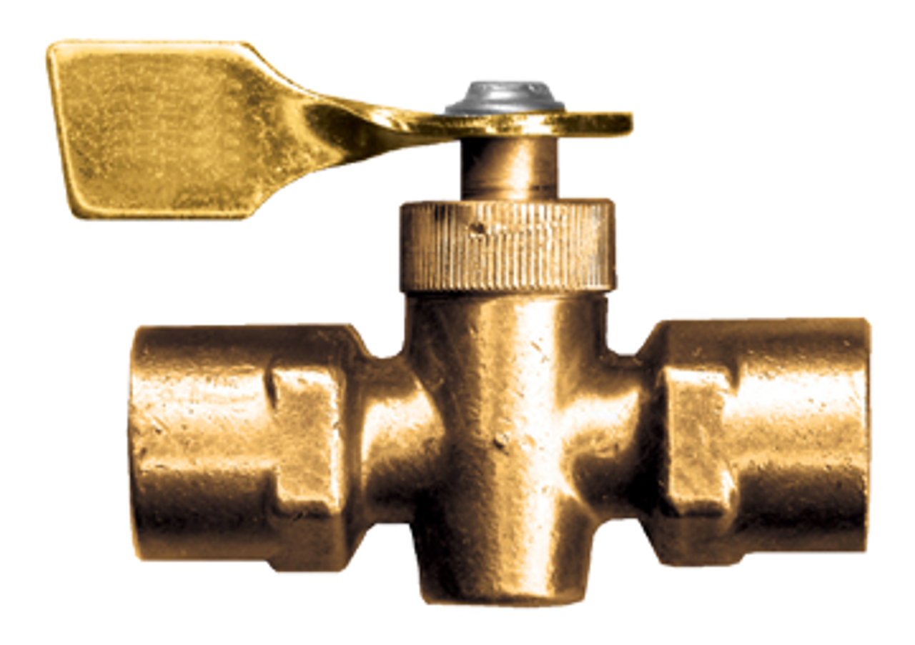 1/4" Brass Female NPT Closed Bottom Shut-Off Cock  5103-B