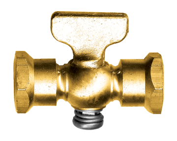 1/4" Brass Female NPT Shut-Off Cock  6103-B