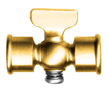 1/4" Brass Female NPT Shut-Off Cock  7103-B
