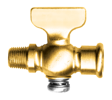 1/8" Brass Female NPT - Male NPT Shut-Off Cock  7120-A