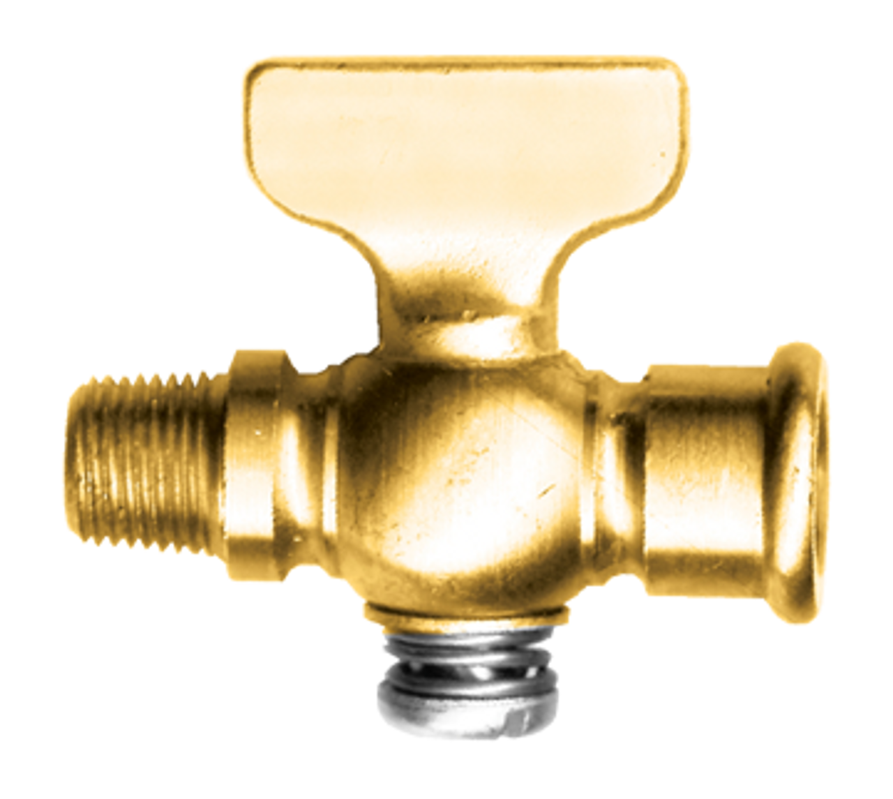 3/8" Brass Female NPT - Male NPT Shut-Off Cock  7120-C