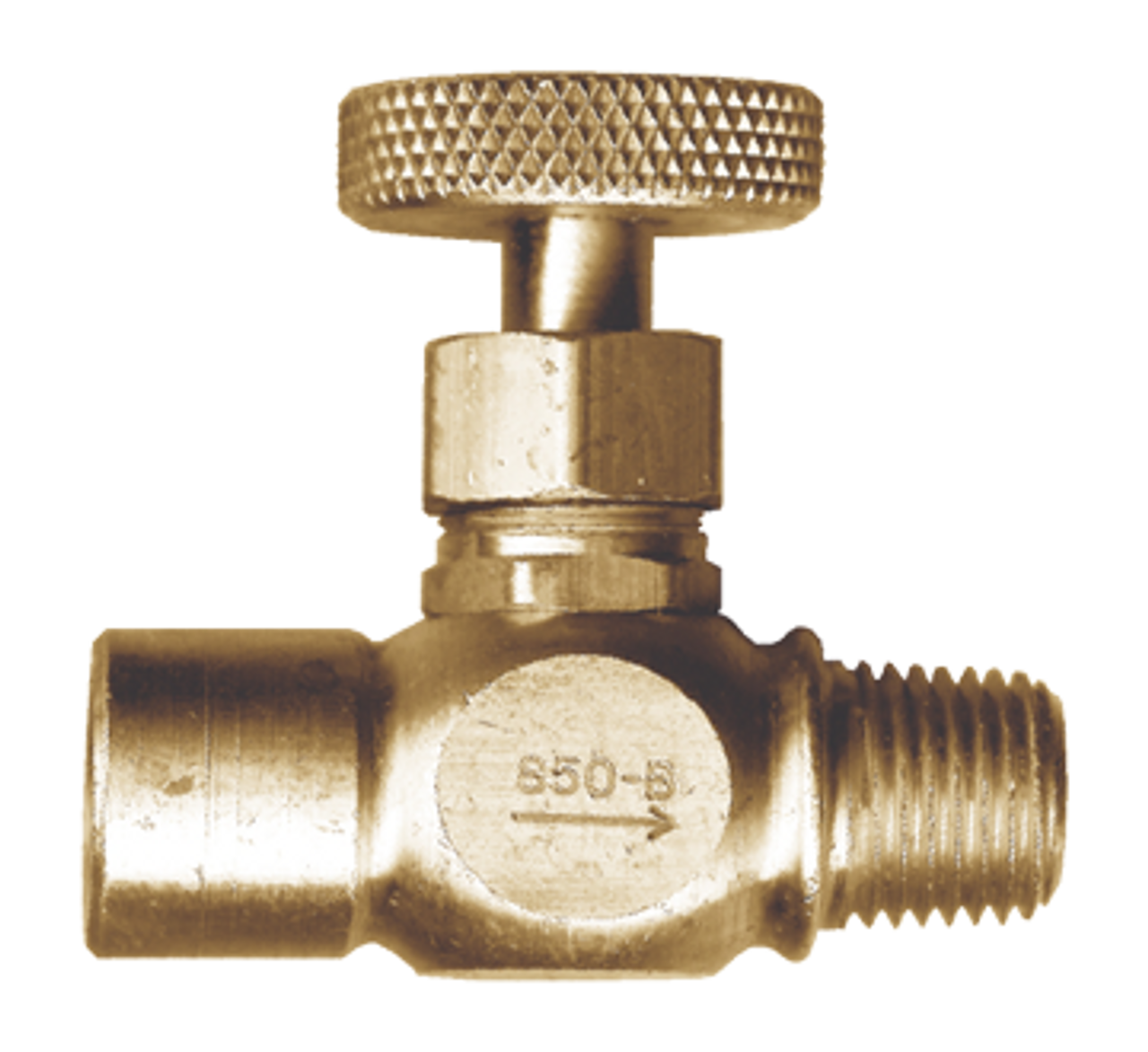 1/8" Brass Male NPT - Female NPT Precision Needle Valve  850-A