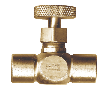 1/4" Brass Female NPT Precision Needle Valve  852-B