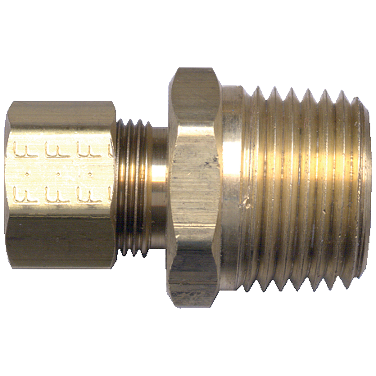 5/32 x 1/8" Brass Air Shift Compression - Male NPT Connector  868-2-1/2A