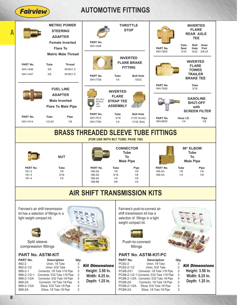 Air Shift Transmission Compression Fitting Kit  ASTM-KIT