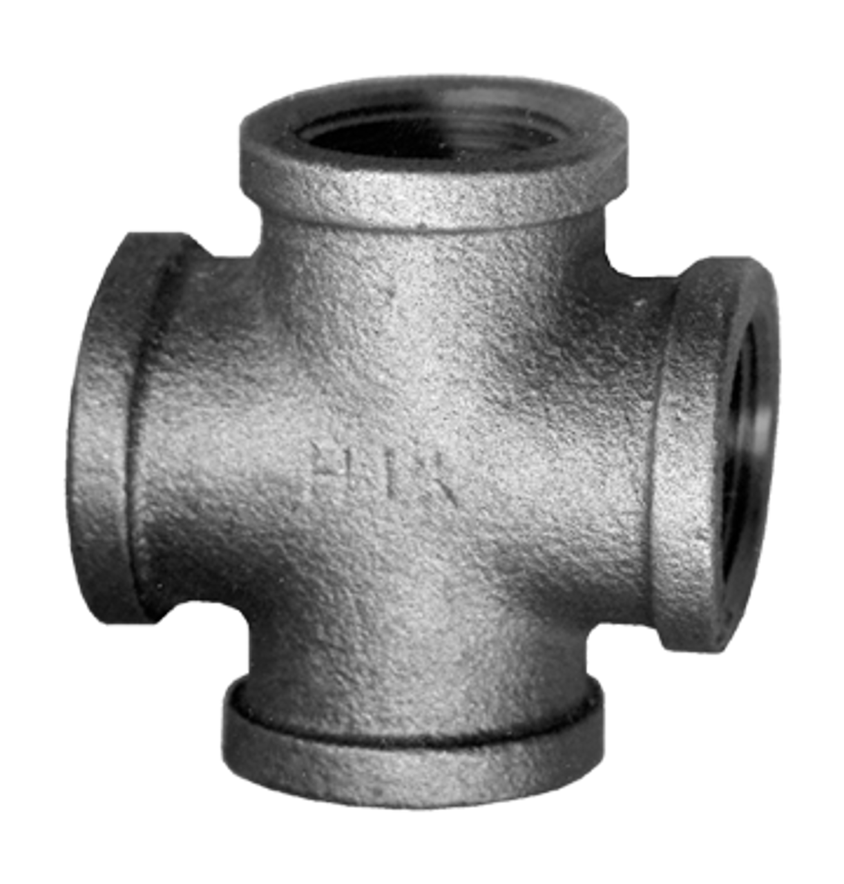 1/2" Sch. 40 Black Iron Female NPT Cross  BI-102-D