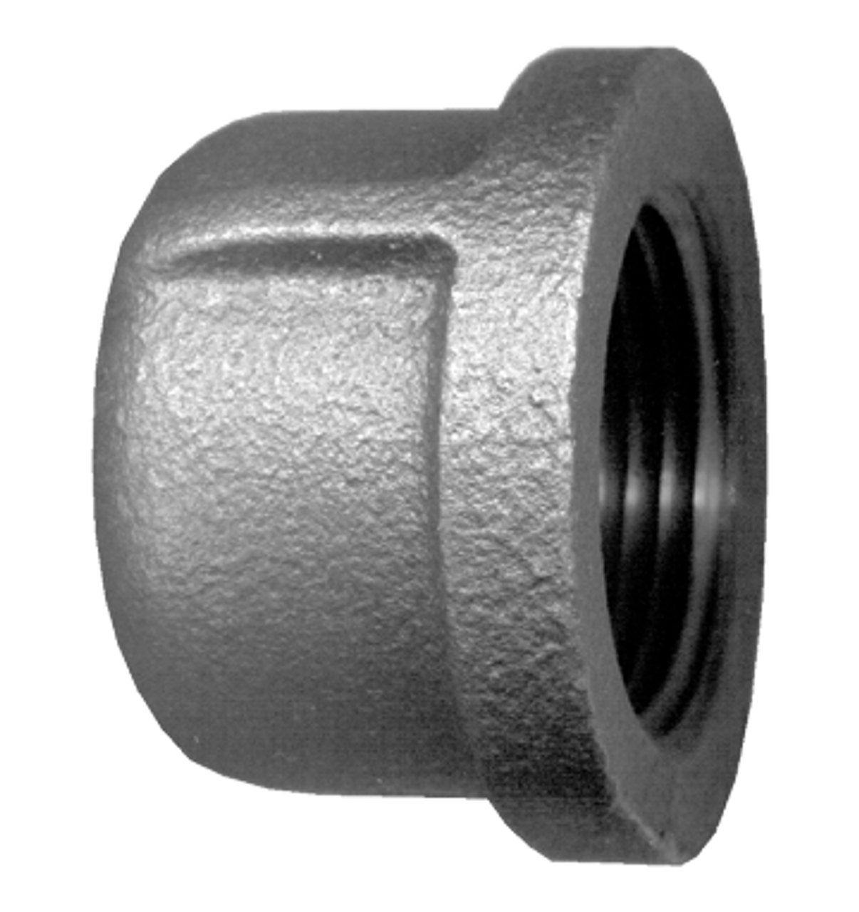 2" Sch. 40 Black Iron Female NPT Cap  BI-108-M