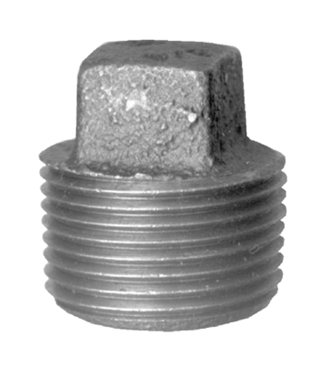 1-1/2" Sch. 40 Black Iron Male NPT Plug  BI-109-K