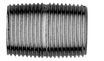 1/2" Sch. 40 Black Iron Male NPT Close Nipple  BI-112-D