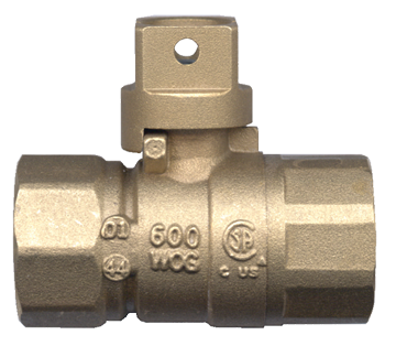 1/2" Forged Brass 5 PSI Female NPT - Female NPT Natural Gas Ball Valve - No Handle  BV5223-D
