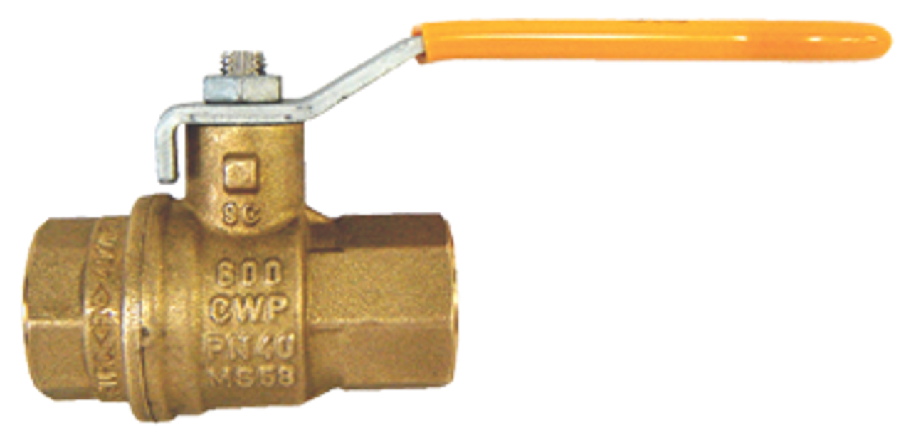 3/8" Forged Brass 125 PSI Female NPT - Female NPT Liquid/Vapor Ball Valve  BV9503-C