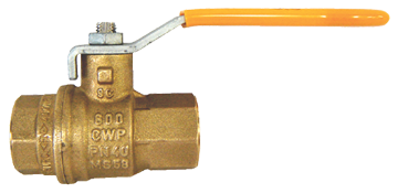 1" Forged Brass 125 PSI Female NPT - Female NPT Liquid/Vapor Ball Valve  BV9503-H