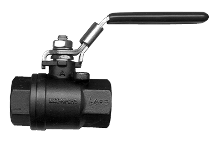 1-1/2" Steel 1500 PSI Female NPT Ball Valve - 2Pc. Construction  BVCS2203-K