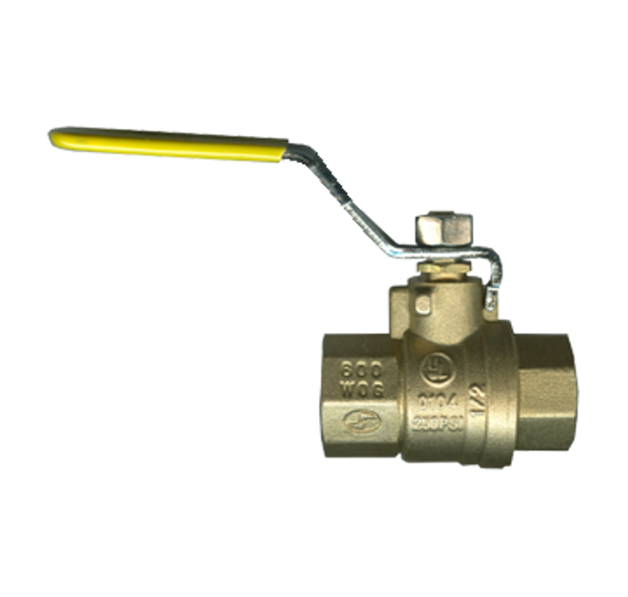 3/8" Forged Brass 600 PSI Female NPT Safety Exhaust Ball Valve w/Locking Handle  BVSE2103-C-LH