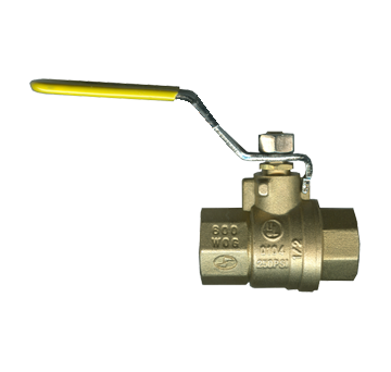3/4" Forged Brass 600 PSI Female NPT Safety Exhaust Ball Valve w/Locking Handle  BVSE2103-E-LH