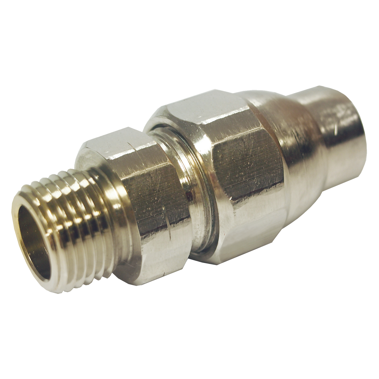 3/4 x 3/4" GAS-FLO® "One Touch" Chromed Brass CSST - Male NPT Adapter  GFPC48-12E