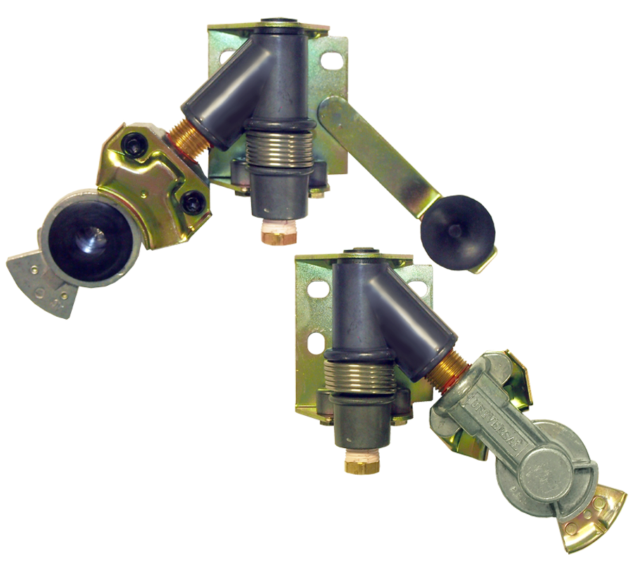 3/8" Blue Service Female NPT 180° Swing Away Glad Hand Mount  GHS-SW