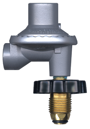 Fixed Low Pressure 90° Propane BBQ Regulator w/Soft Nose POL  GR-776