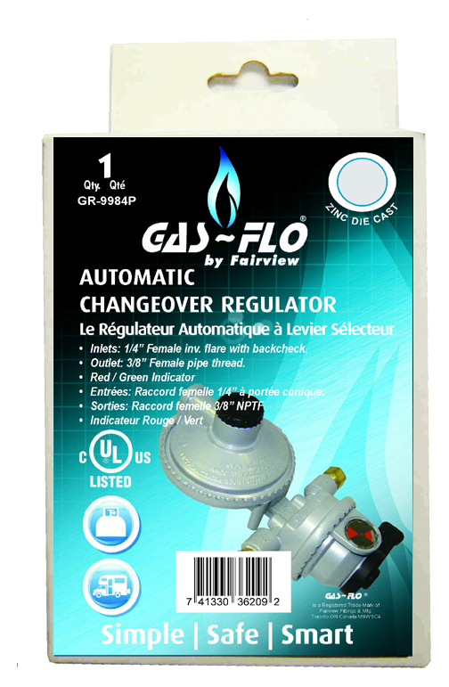 Compact Low Pressure Two Stage Propane Regulator  GR-9950